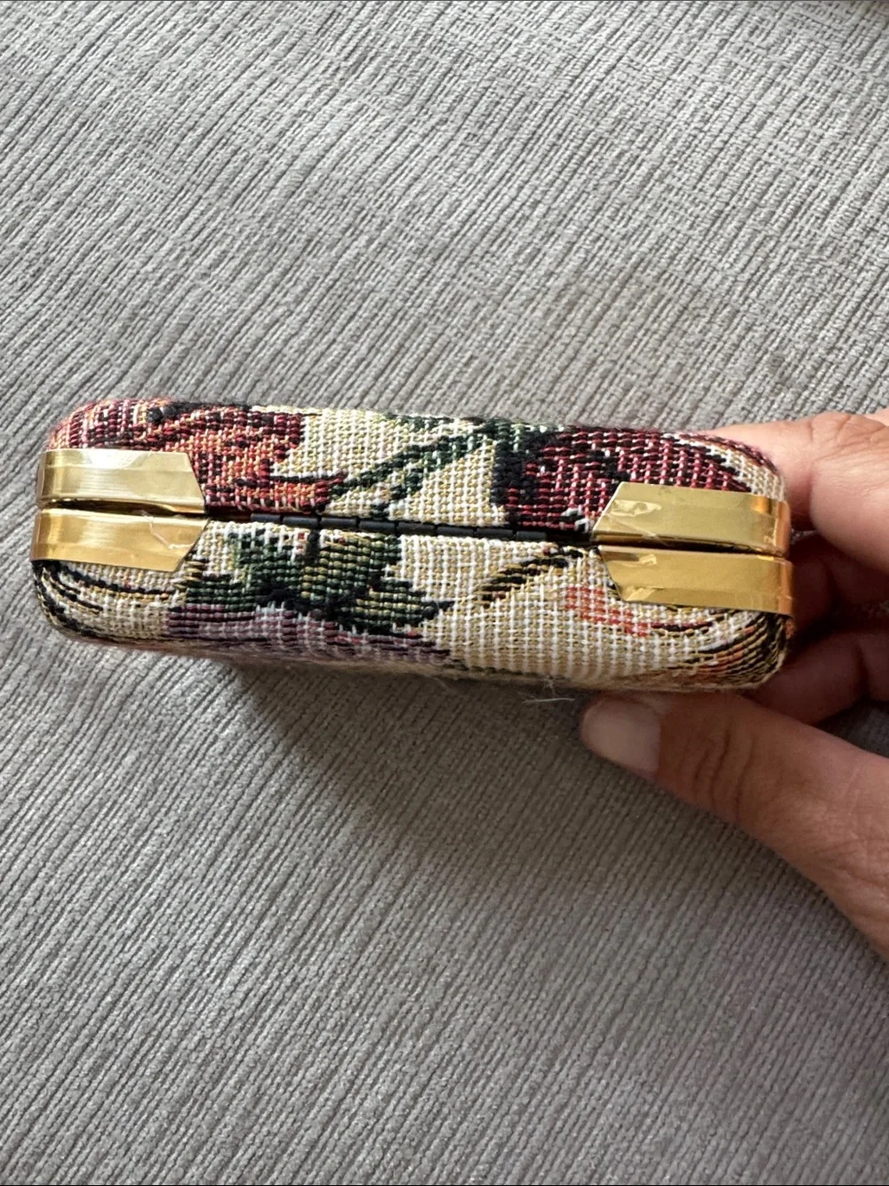 Floral Vintage Tapestry Jewelry Box